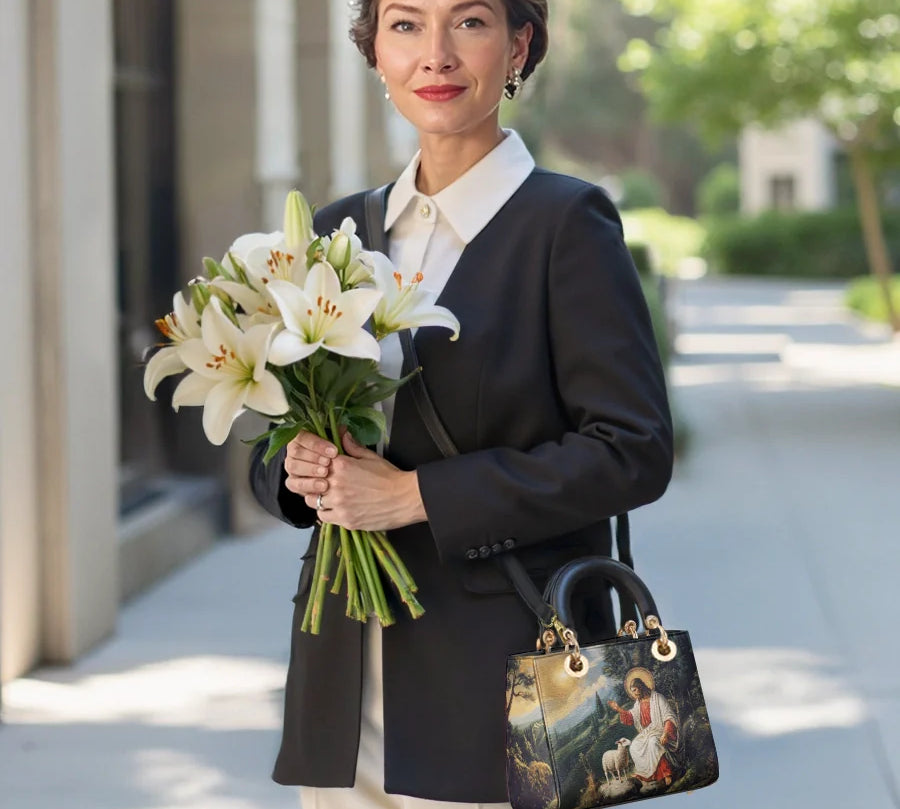Catholight The Divine Shepherd's Grace Lady Leather Bag