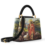 Catholight Saint John The Baptist Shepherd Leather Satchel Bag