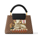 Catholight Agnus Dei Leather Satchel Bag
