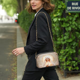 Catholight Eucharistic Grace Leather Crossbody Bag