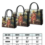Ledertasche mit Hirtenmotiv „Johannes der Täufer“