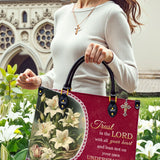 Catholight Sac en cuir Lilies of Faith