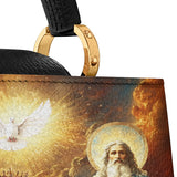 Catholight Coronation Of Mary Leather Satchel Bag
