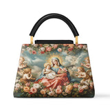 Catholight Halo Of Roses Leather Satchel Bag
