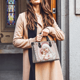 Catholight Sacred Serenity: The Madonna’s Tender Embrace Leather Bag