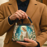 Catholight Lady Of Lourdes Leather Satchel Bag