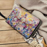 Catholight  Floral Resurrection Leather Wallet Purse - Quick Blessings