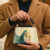 Catholight Divine Mother’s Embrace Leather Satchel Bag