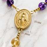 Catholight Heavenly Queen Amethyst Rosary
