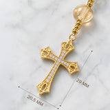 Catholight Immaculate Grace White Quartz Rosary