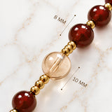 Catholight Precious Blood Red Quartz Rosary