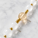 Catholight Immaculate Grace White Quartz Rosary