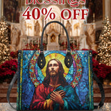 Catholight Glorious Christ Leather Bag